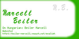 marcell beiler business card